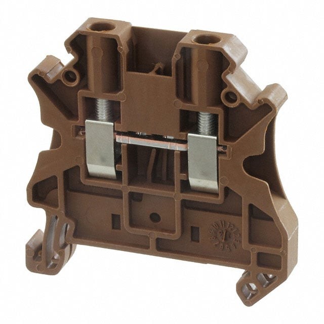 Phoenix Contact 3044611 — Terminal Block Connector 2 Position Feed Through Brown 10-26 AWG