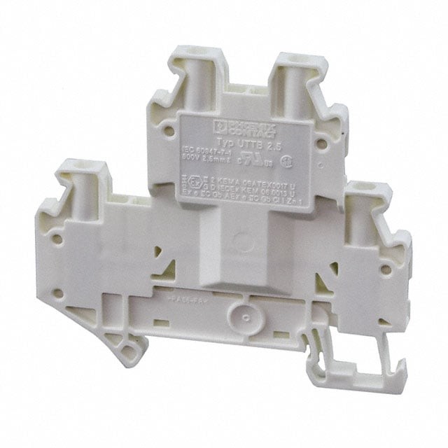 Phoenix Contact 3044638 — Terminal Block Connector 4 Position Feed Through White 12-26 AWG