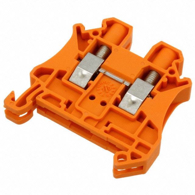 Phoenix Contact 3046281 — Terminal Block Connector 2 Position Feed Through Orange 6-20 AWG