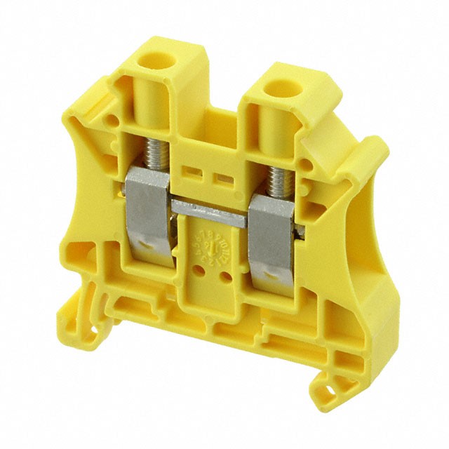 Phoenix Contact 3046294 — Terminal Block Connector 2 Position Feed Through Yellow 12-24 AWG