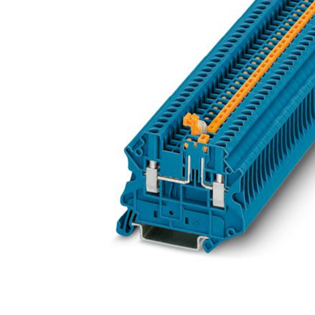 Phoenix Contact 3046566 — Terminal Block Connector 2 Position Disconnect Blue 12-26 AWG