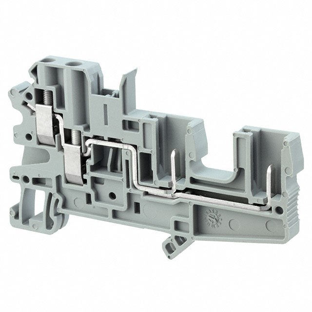 Phoenix Contact 3060296 — 4 Position Terminal Block Gray Plug Connection 6.2mm