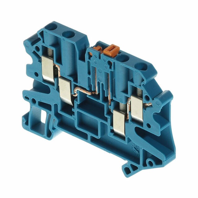 Phoenix Contact 3073063 — Terminal Block Connector 4 Position Disconnect Blue 10-26 AWG