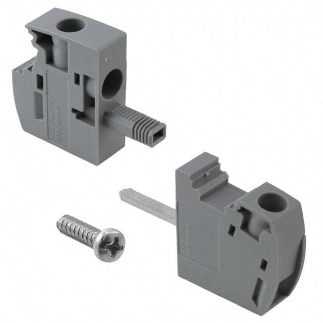 Phoenix Contact 3073306 — 1 Position Terminal Block Bolt/Screw Clamp - Wire Entry 90° to Panel Gray