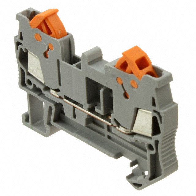 Phoenix Contact 3205019 — Terminal Block Connector 2 Position Feed Through Gray 16-24 AWG