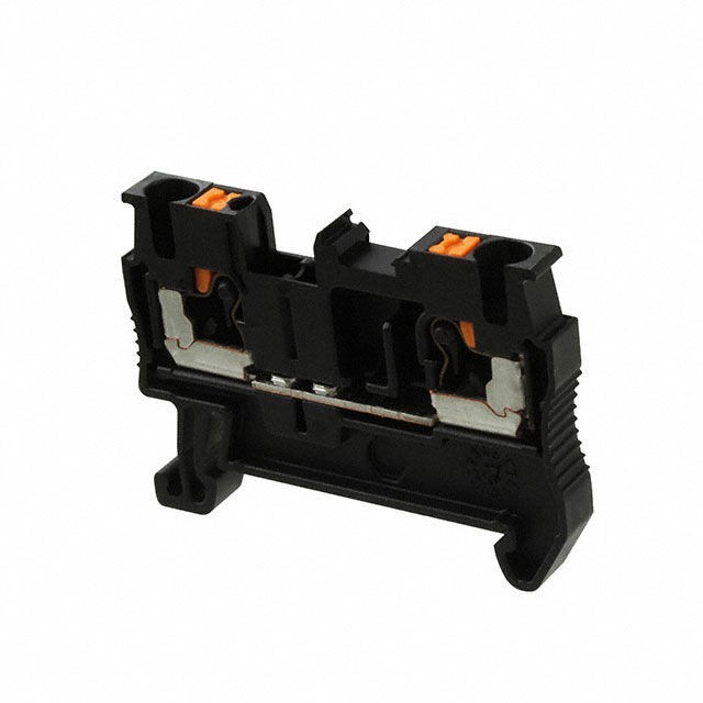 Phoenix Contact 3212330 — Terminal Block Connector 2 Position Feed Through Black 12-26 AWG