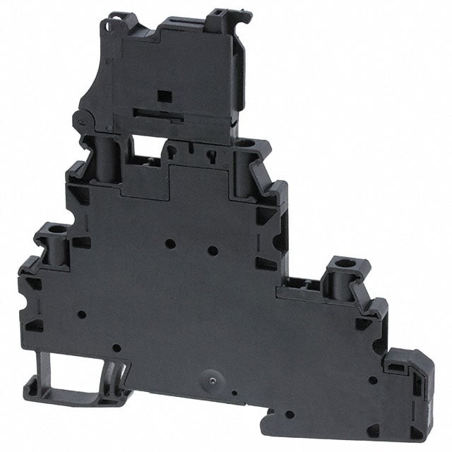 Phoenix Contact 3214325 — Terminal Block Connector 4 Position Disconnect, Feed Through Black 10-26 AWG