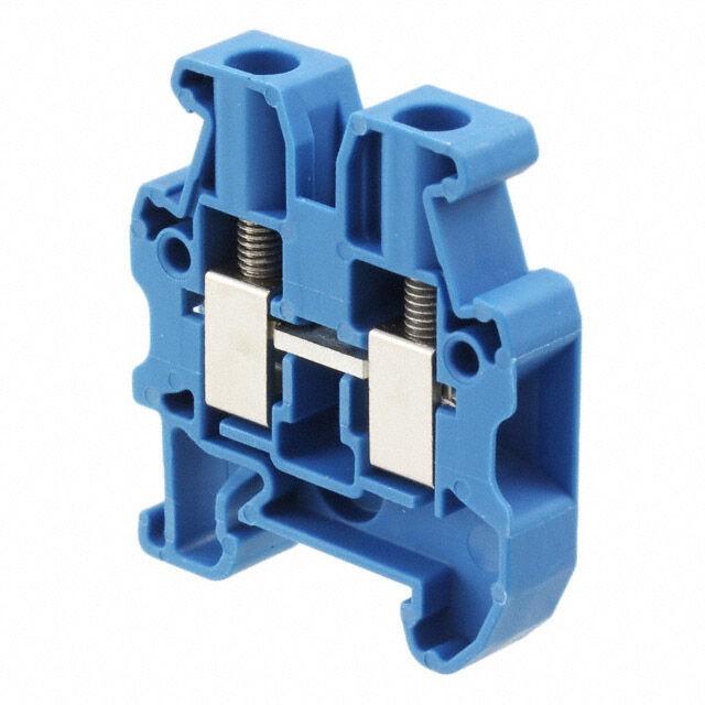 Phoenix Contact 3248036 — Terminal Block Connector 2 Position Feed Through Blue 10-24 AWG