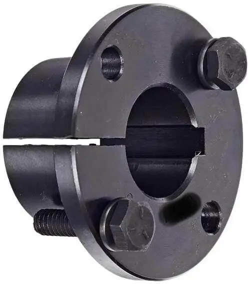 RBO Split Taper Bushing H Style For Sprockets And Sheaves, Steel, 1.375 Inch Bore, Flanged Double Split, Keyway Style Mount, Ideal For Power Transmission On Shafts In Industrial Machinery, Provides Strong Grip And Easy Assembly RBO-H-1-3-8-Bore-Bushing