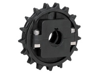 Rexnord 614-186-14 NS8500 molded split sprocket with 24 teeth, 1-7/16 in (36.51 mm) bore, idler type, round bore shape, 5.799 in pitch diameter. Const 10028691