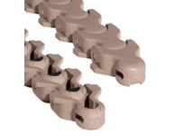 Rexnord 1701-TAB Multi-Flex cable-chain conveyor component with 2.09 in (53.09 mm) chain width and 50 mm pitch. Solid-top, tan low friction (LF) chain