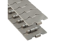 Rexnord 762.09.31 66S TableTop chain, 3.25 in (82.6 mm) width, 1.5 in (38.1 mm) pitch, solid top surface, high speed stainless steel construction, ext
