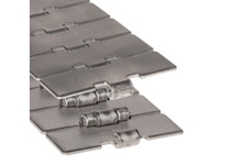 Rexnord 762.93.42 815 TableTop chain with 4.5 in (114.3 mm) width, 1.5 in (38.1 mm) pitch, solid top surface, carbon steel construction, and carbon st