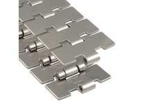 Rexnord 767.69.31 60M side-flexing TableTop chain with 3.25 in (82.6 mm) width, 1.5 in (38.1 mm) pitch, solid top surface, high speed stainless steel
