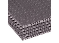 Rexnord HP7705-15 7705 series MatTop modular plastic belt, 15 in (381 mm) wide, 1 in (25.4 mm) pitch, solid top surface, brown high-performance acetal