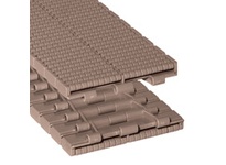 Rexnord LBP821K7-1/2 821LBP TableTop chain with 7.5 in (190.5 mm) width, 1.5 in (38.1 mm) pitch, low backline pressure surface, tan low friction mater