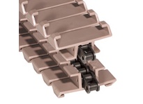 Rexnord LF1873-GD 1873TAB SideGrip™ conveyor trough idler chain with 3.75 in (95.3 mm) width, 1.5 in (38.1 mm) pitch, and side-flexing design. Feature