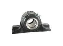 Rexnord Rex AKP5215F 5000 series heavy duty mounted spherical roller bearing in a fixed cast iron 4-bolt pillow block housing. 2-15/16 in (74.61 mm) bore, dou 10439119