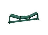 Rexnord 30-GC5200-01 Classic C trough steel roll idler with 5.0 in roll diameter. Steel construction for durability in cable-chain conveyor systems. P 10519088