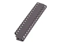 Rexnord 114-3232-18 WLT8505-3 RH MatTop conveyor chain assembly, 3-inch wide, white acetal (WLT) material for food-grade applications. 8505 series wit
