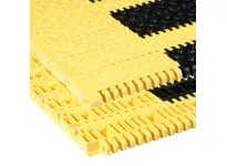 Rexnord 114-4814-3 YUV6999-12 MatTop conveyor chain assembly, 12 inches wide, center link configuration. Designed for modular plastic conveyor systems