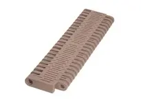 Rexnord 114-716-15 DUV5996-12 MatTop conveyor chain assembly, 12 inches wide with a 2-inch pitch and 6 pitches long. Constructed of blue low-temperatu