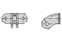 Rexnord 401-62619-1 2C Plus cast flight wing conveyor component for material handling systems. Designed for reliable performance in conveying applicat