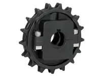 Rexnord 614-237-13 NS8500-21T thermoplastic split sprocket for 8500 series chain, 21 teeth, 1 inch bore with keyway. Split design allows easy installa
