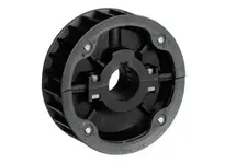 Rexnord 614-31-40 NS815-25T thermoplastic split sprocket with 25 teeth and 40mm bore, designed for NS815 series chain. Split construction allows easy