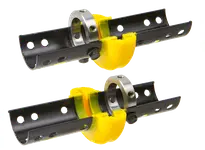 Rexnord 7392722X VSX215-R EX spacer elastomeric coupling element, standard urethane (orange) construction. Designed for Omega couplings requiring a sp