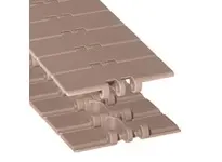 Rexnord 81400011 HP820K3.25 straight running conveyor return idler with 3.25 in (82.6 mm) wide solid top chain, 1.5 in (38.1 mm) pitch. Brown high-per