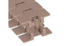Rexnord 81400092 LPC279 K4.50 HP side-flexing solid top conveyor chain, 4.5 in (114.3 mm) wide, 1.5 in (38.1 mm) pitch. Brown high-performance materia