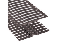 Rexnord 81415414 882TAB SuperGrip™ side-flexing conveyor trough idler, 7.5 in (190.5 mm) chain width, 1.5 in (38.1 mm) pitch. Brown high-performance H