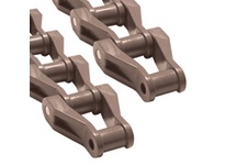 Rexnord 81424191 NH78 engineering chain with 2.609 in pitch and 2.91 in (73.91 mm) width. Constructed of POM (polyoxymethylene) material with stainles