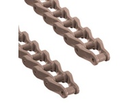 Rexnord 81424621 NH45 engineering chain with 1.63 in pitch, 2.19 in (55.63 mm) chain width, POM material, and stainless steel rod/pin. Straight runnin