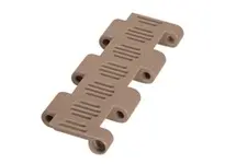 Rexnord LF4706-6F2E5 4706 series MatTop conveyor chain assembly, 6 inches wide with 0.6 inch pitch, low-friction acetal material, 2 inch flight, 5 pit