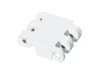 Rexnord WLT6085-3F1E3 6085 series MatTop conveyor chain assembly, 3" wide, 1" flight height, 3 pitches long. White low-temperature acetal material for