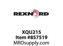 Rexnord XQU215 normal duty 4-bolt pillow block bearing, 6000 series adapter mount. Designed for industrial applications requiring reliable shaft suppo
