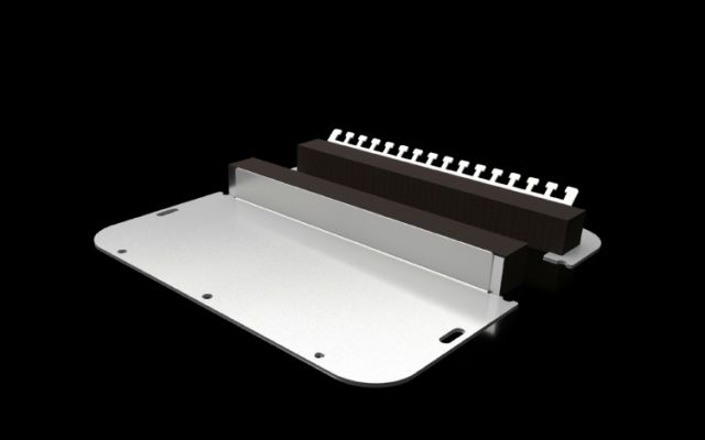 Rittal Flange plate in two parts with elastic clamping profile for AX (2565450)