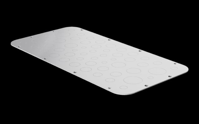 Rittal Metal gland plate with metric knockouts, for AX (2574100)