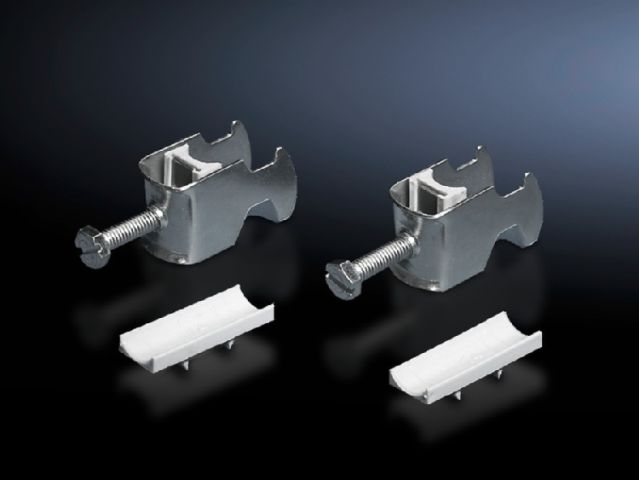 Cable clip for C-rail, combination rail