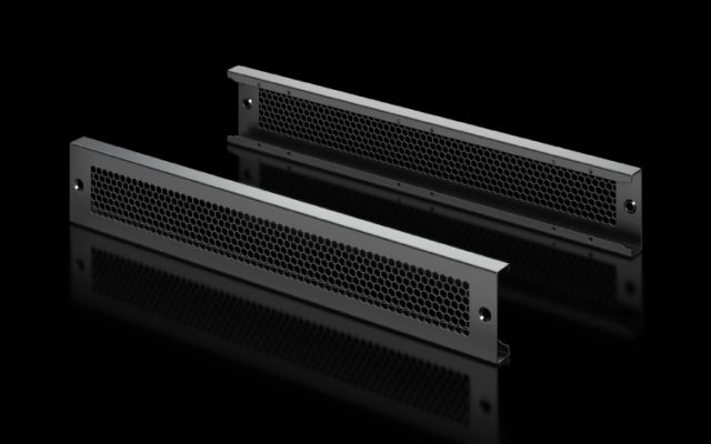 Base/plinth trim panels, vented for base/plinth system VX, carbon steel