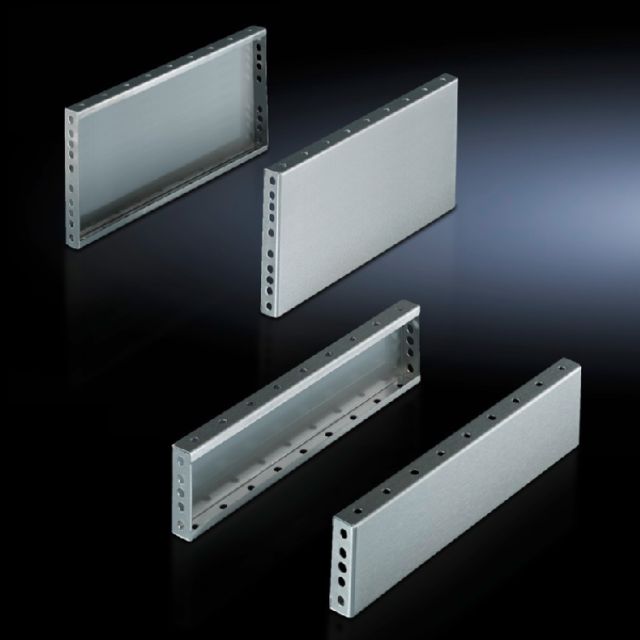 Rittal Base/plinth trim panels, side, 200 mm Stainless steel (8702065)