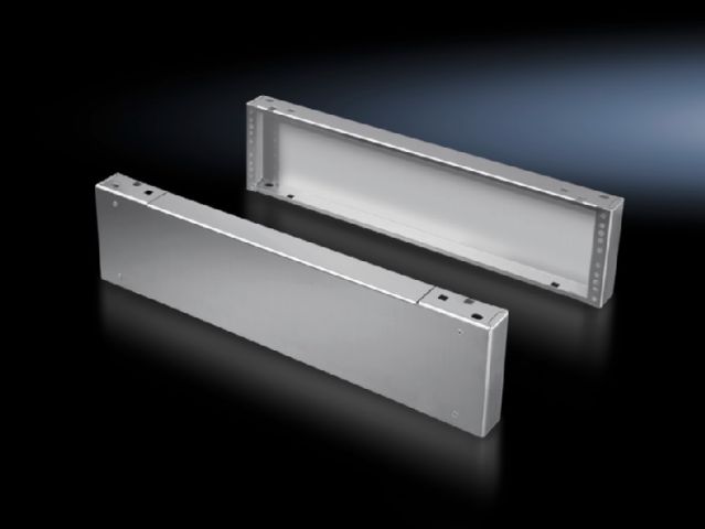 Rittal Base/plinth components, front and rear, 200 mm Stainless steel (8702605)