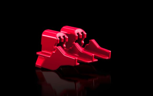 RiLineX fastening clips for contact hazard protection profile