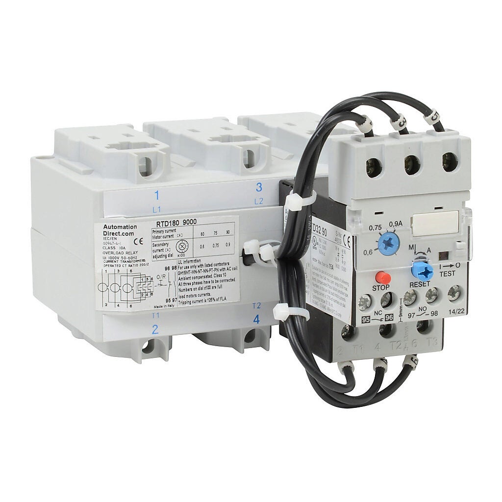 AutomationDirect RTD180 series thermal overload relay - RTD180-9000