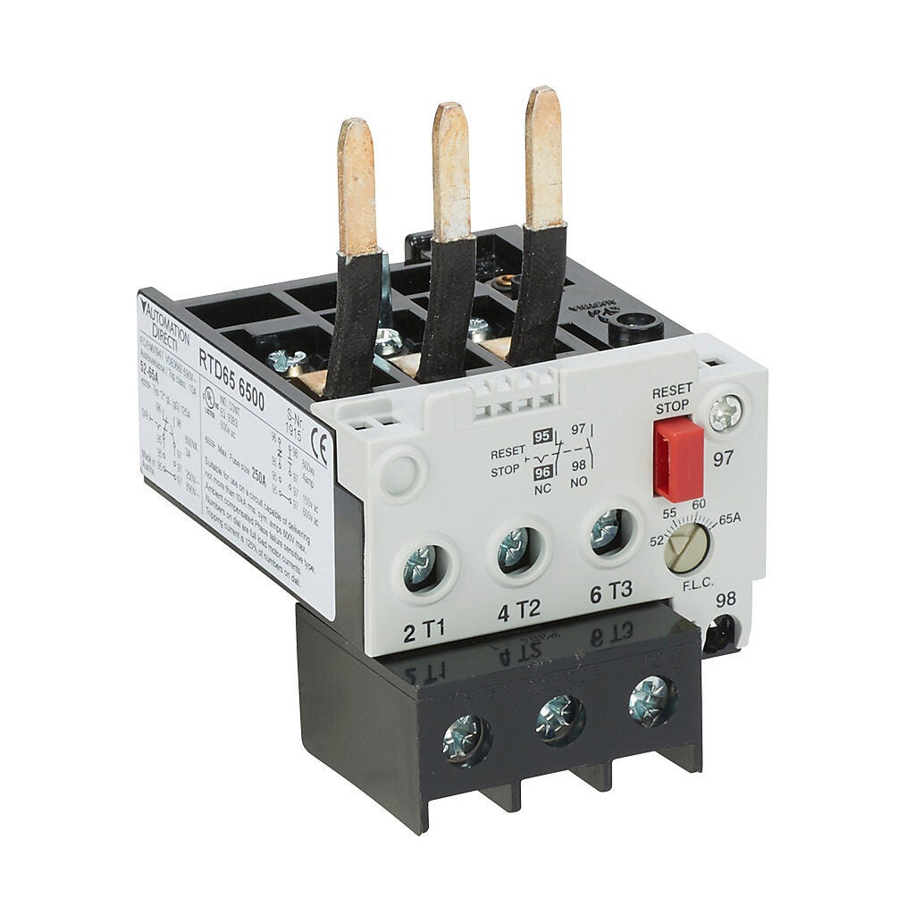 AutomationDirect RTD65 series thermal overload relay - RTD65-6500