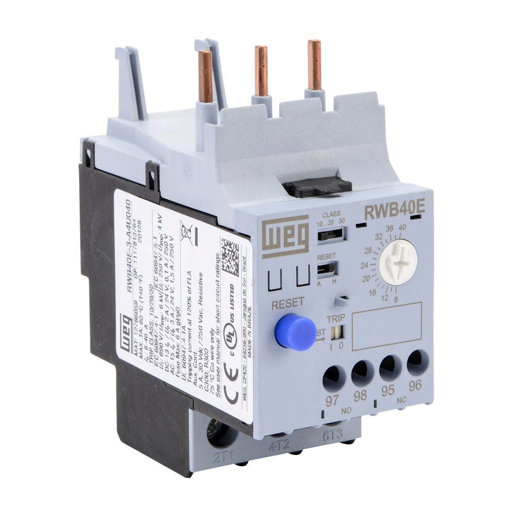 WEG Electric RWB40E series electronic overload relay - RWB40E-3-A4U040
