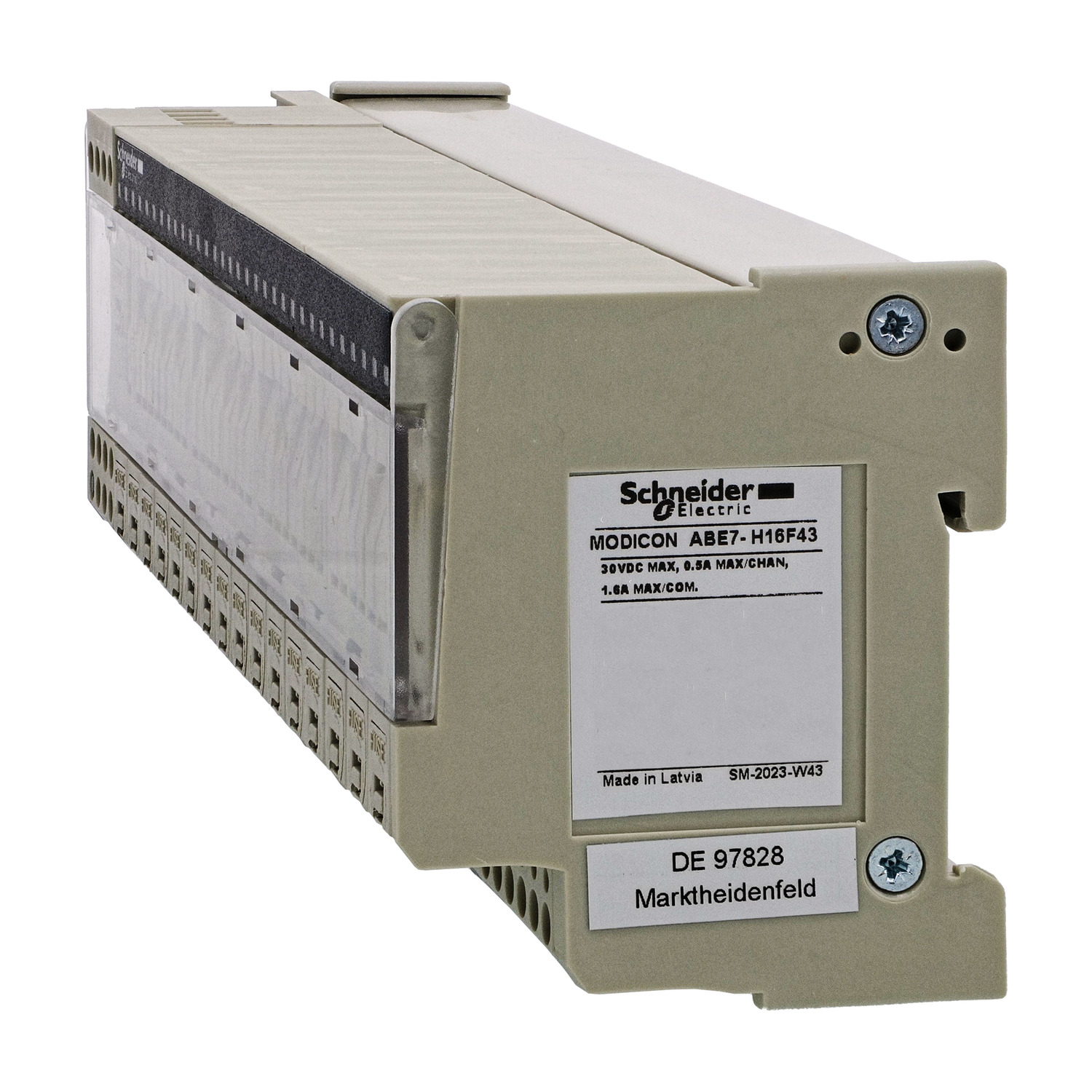 ABE7H16F43 - passive connection sub-base ABE7 - 16 outputs - fuses - Led - isolator