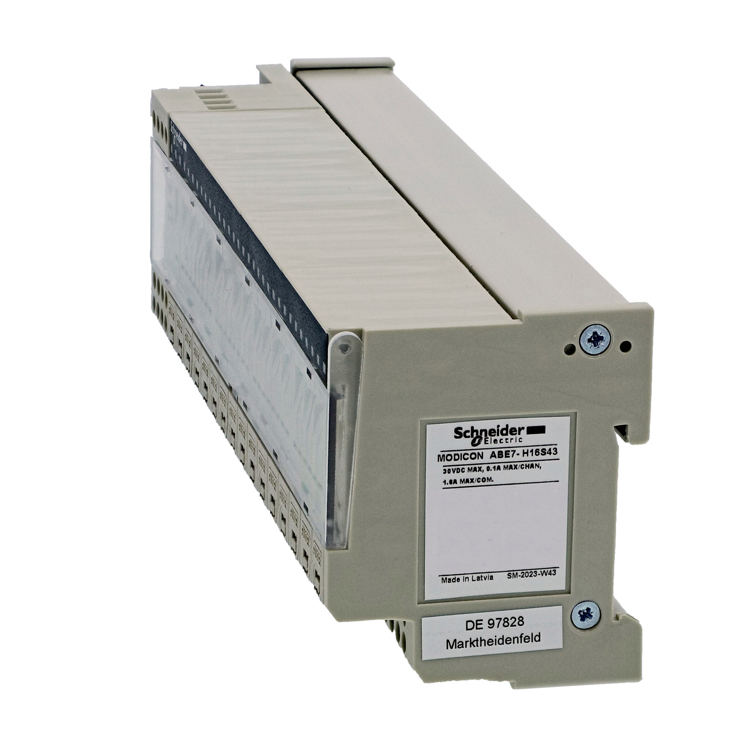 ABE7H16S43 - passive connection sub-base ABE7 - 16 inputs - fuses - Led - isolator